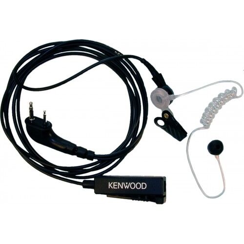 Kenwood KHS-8BL Two Wire Surveillance Earpiece w/PTT Mic